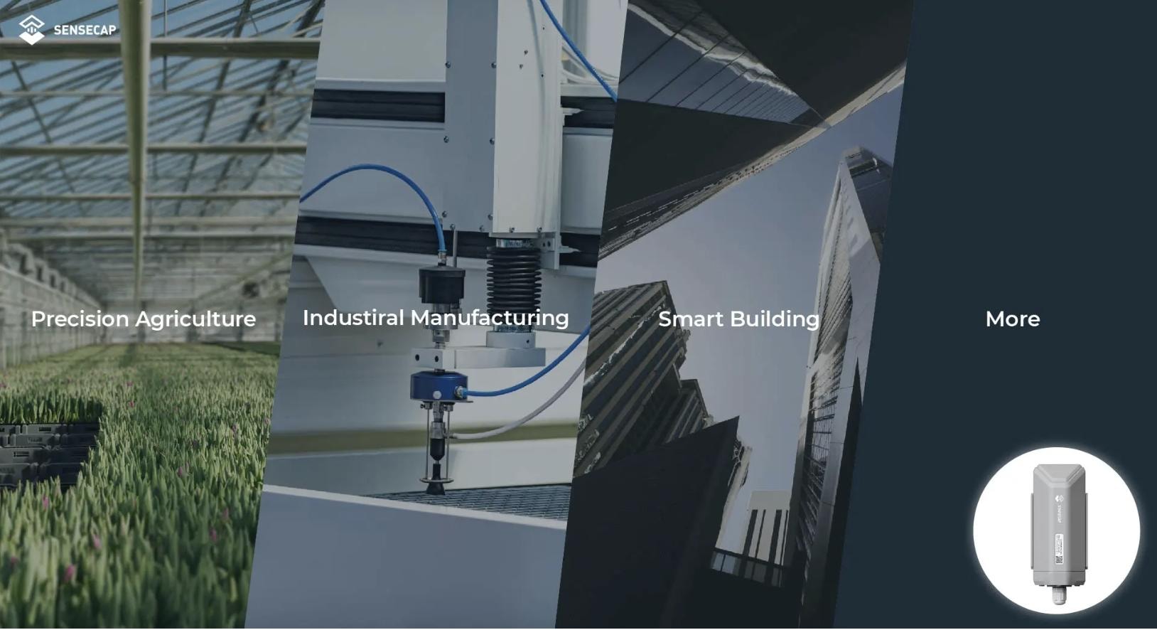 应用场景：精准农业、工业制造和智能楼宇管理