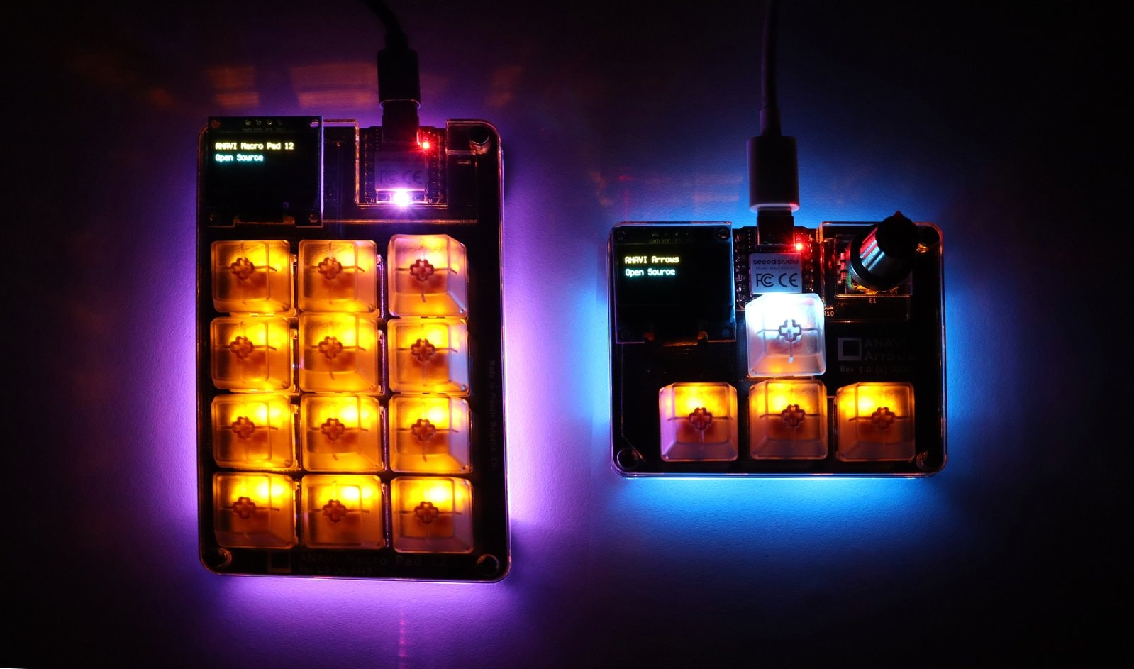 ANAVI推出基于Seeed XIAO RP2040和Seeed Fusion的CircuitPython可编程宏键盘12与箭头机械键盘（众筹）