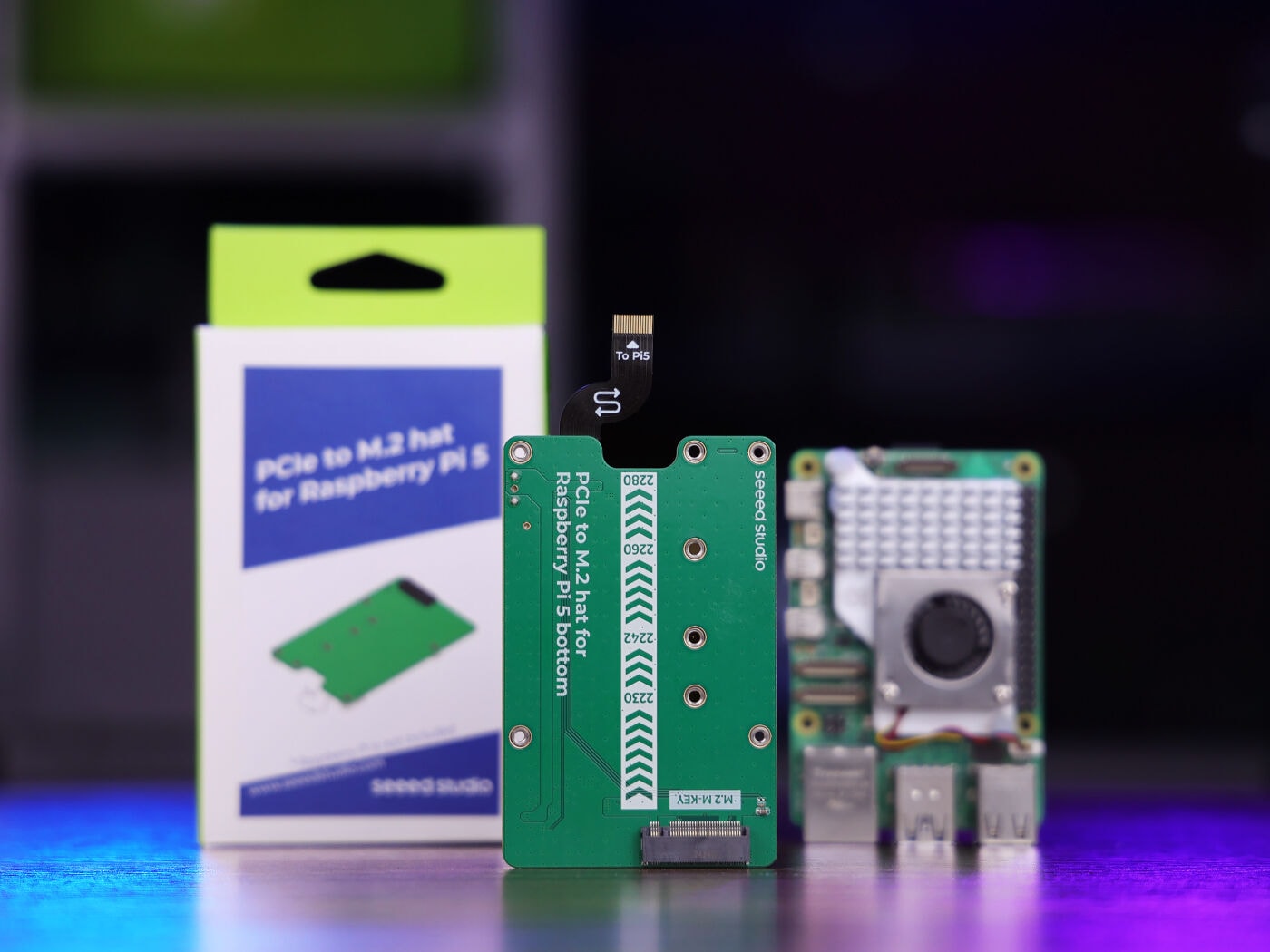 适用于树莓派 5 的 PCIe 转 M.2 扩展板