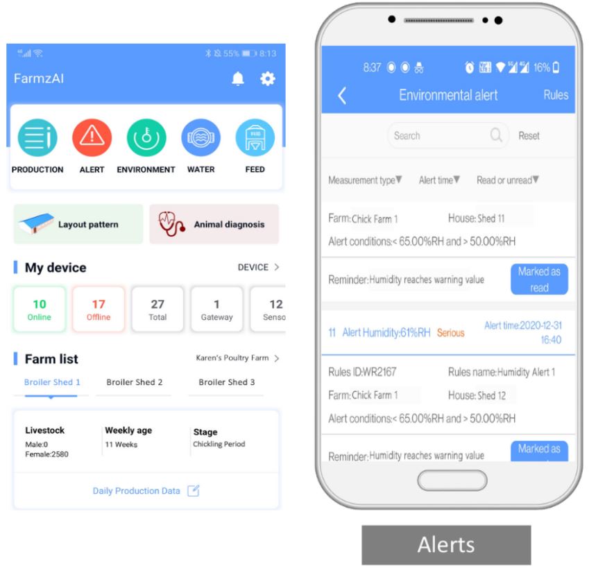 易扩展规模、好安装的家禽养殖场环境监控方案
